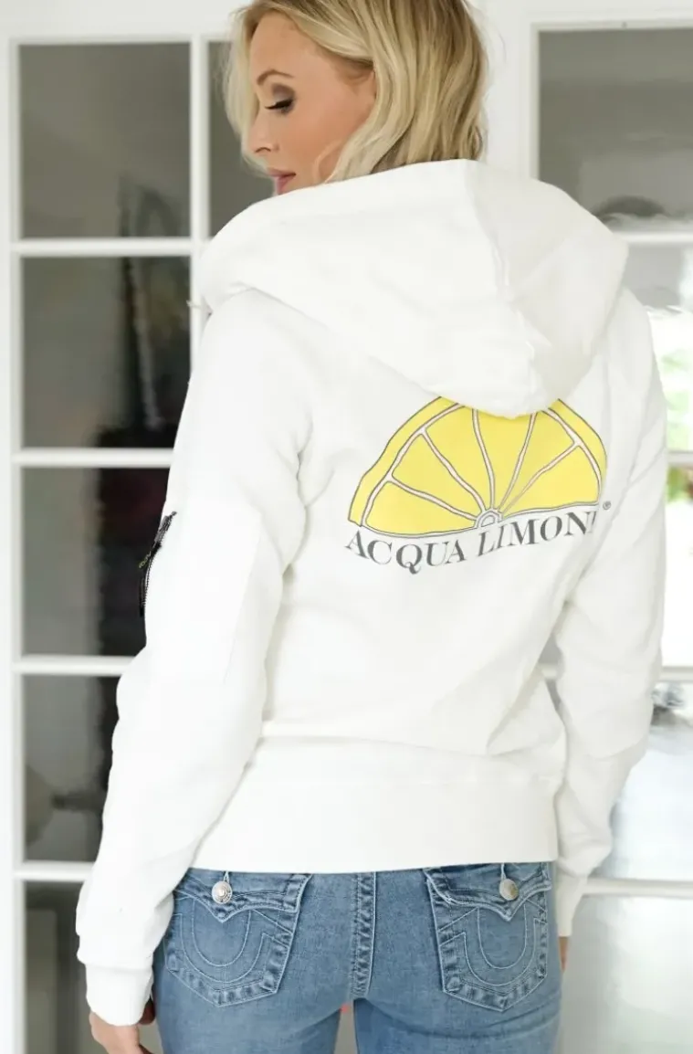 Acqua Limone - Hood Jacket Print OffWhite
