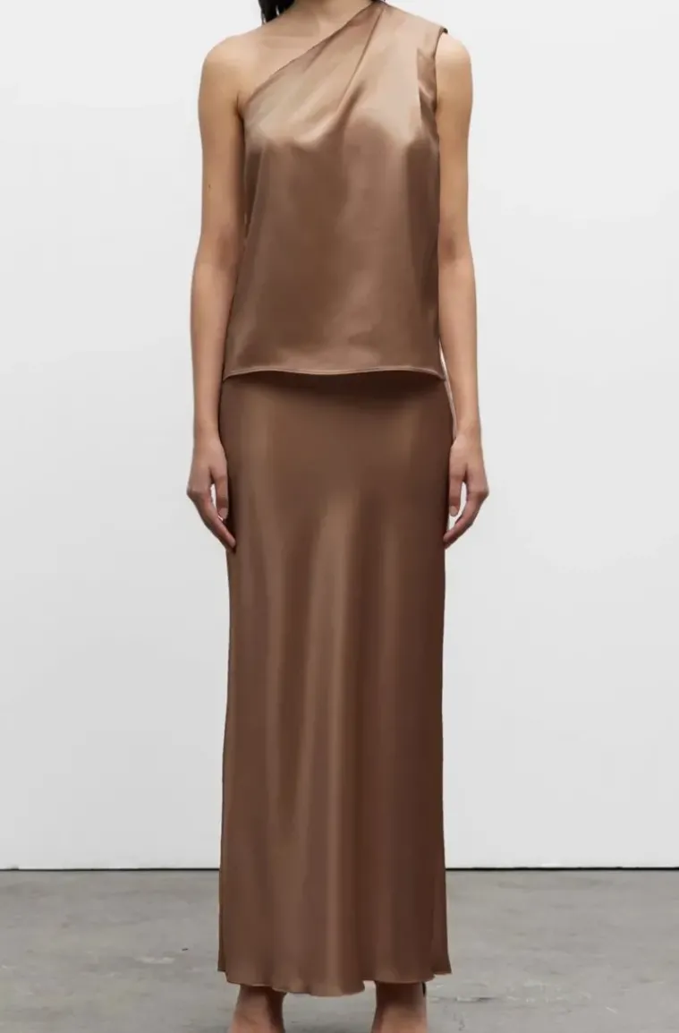 Ahlvar Gallery - Elle Satin Tank Sand