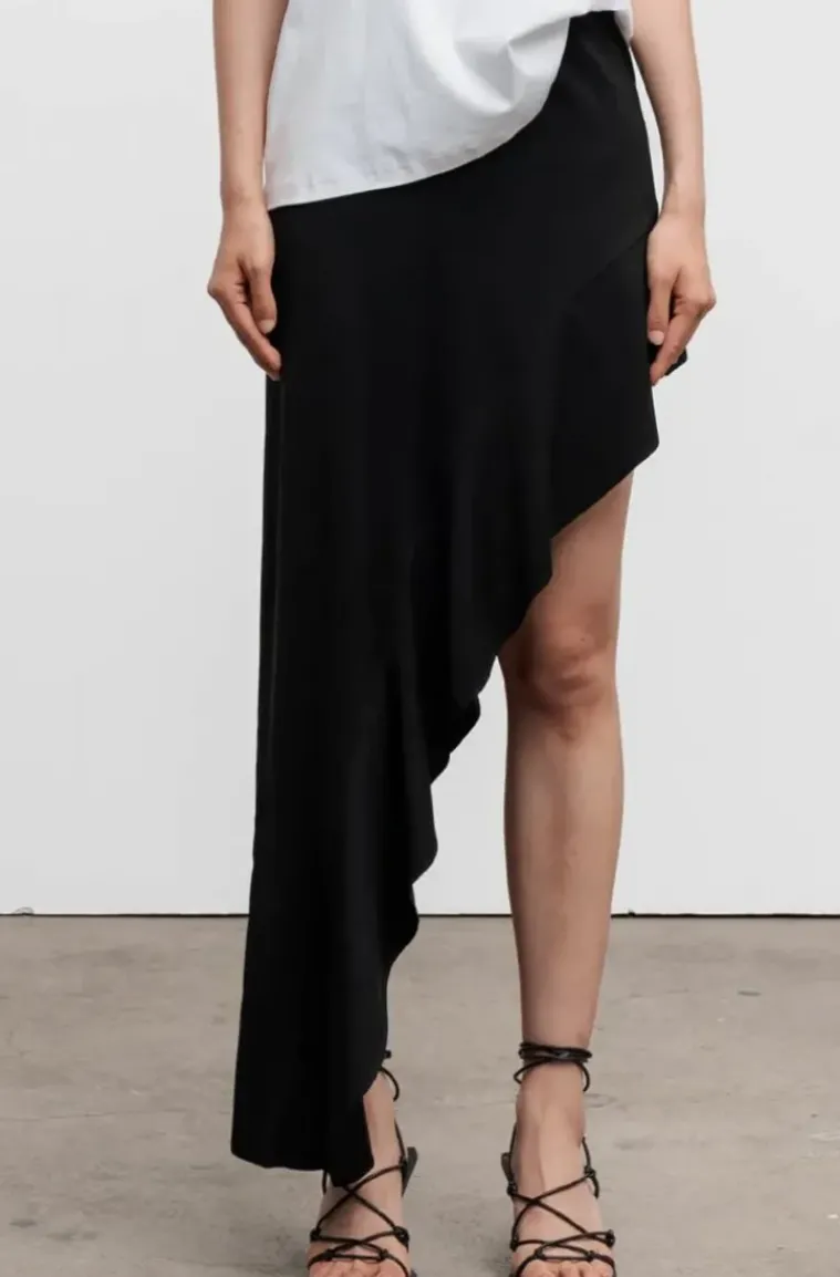 Ahlvar Gallery - Hida frill Skirt - Black