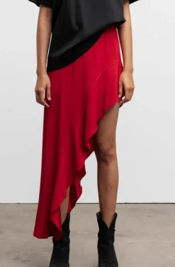 Ahlvar Gallery - Hida frill Skirt - Red
