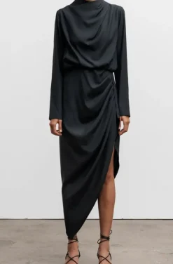 Ahlvar Gallery - Jade Silk Dress - Black