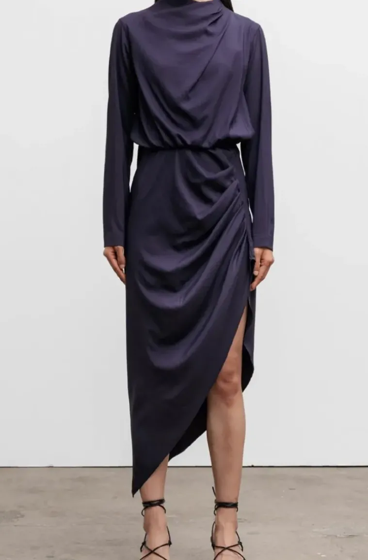 Ahlvar Gallery - Jade Silk Dress - Plum