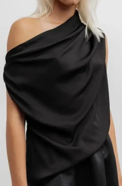 Ahlvar Gallery - Lana Silk Tank Black