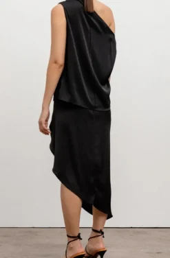 Ahlvar Gallery - Tilda Silk Skirt Black