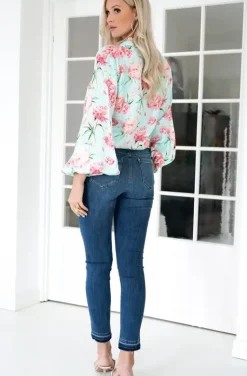 Blond Hour - Alyssa Blouse - Pink Flower
