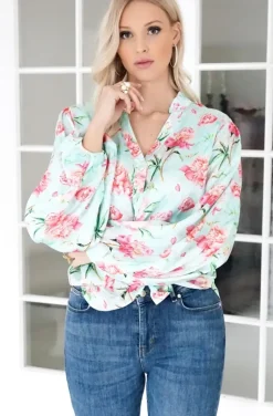 Blond Hour - Alyssa Blouse - Pink Flower
