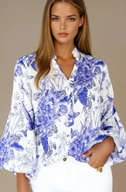 Blond Hour - Alyssa Blouse - Blue Bird