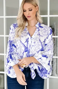 Blond Hour - Alyssa Blouse - Blue Bird