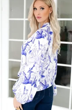 Blond Hour - Alyssa Blouse - Blue Bird