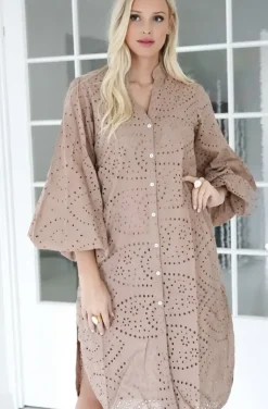 Blond Hour - Angelic Shirt Dress - Taupe