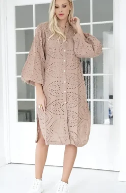 Blond Hour - Angelic Shirt Dress - Taupe