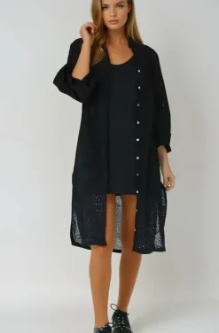 Blond Hour - Angelic Shirt Dress - Black