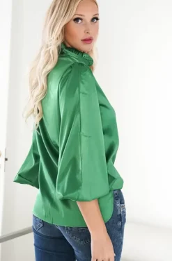 Blond Hour - Aurora Blouse - Vibrant Green