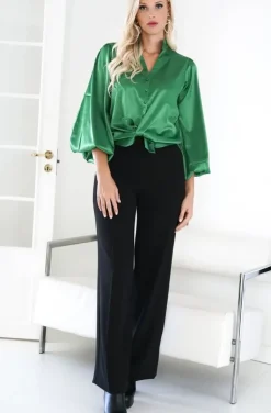Blond Hour - Aurora Blouse - Vibrant Green