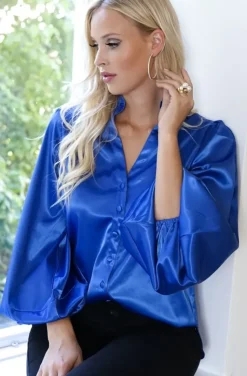 Blond Hour - Aurora Blouse - Vibrant Blue