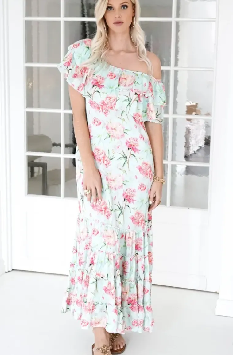 Blond Hour - Bella Dress - Pink Flower