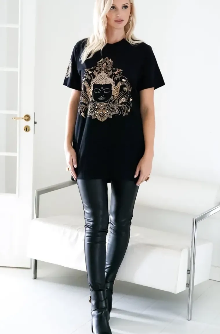 Blond Hour - Buddha Tshirt - Black