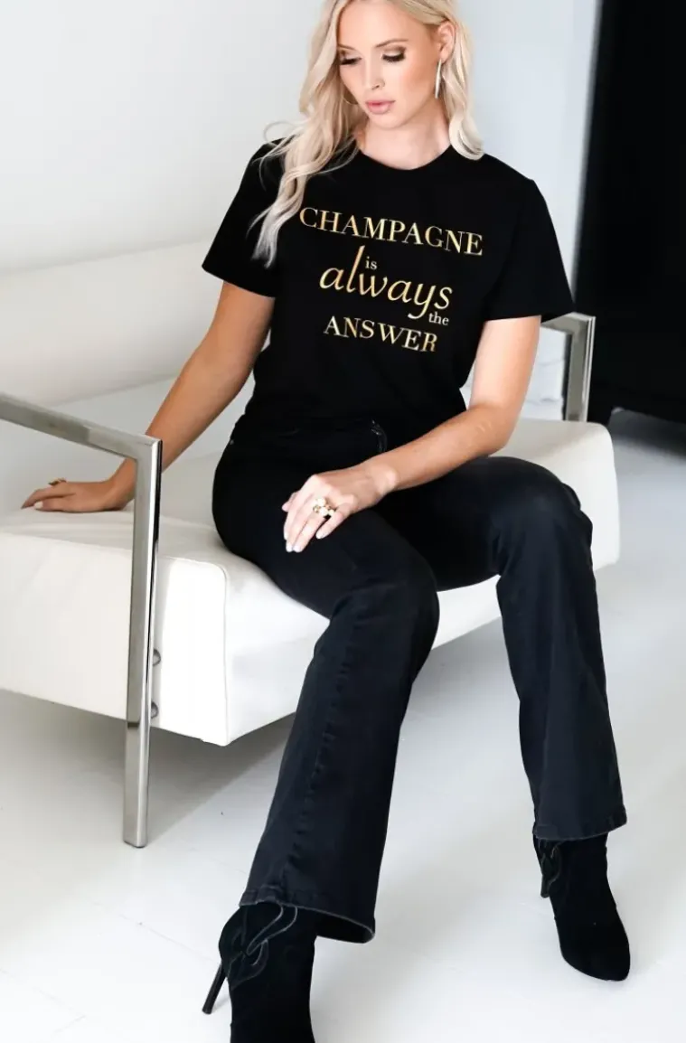 Blond Hour - Champagne t-shirt - Black Gold
