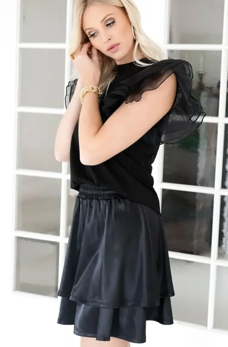 Blond Hour - Drama Skirt - Black