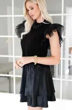 Blond Hour - Drama Skirt - Black