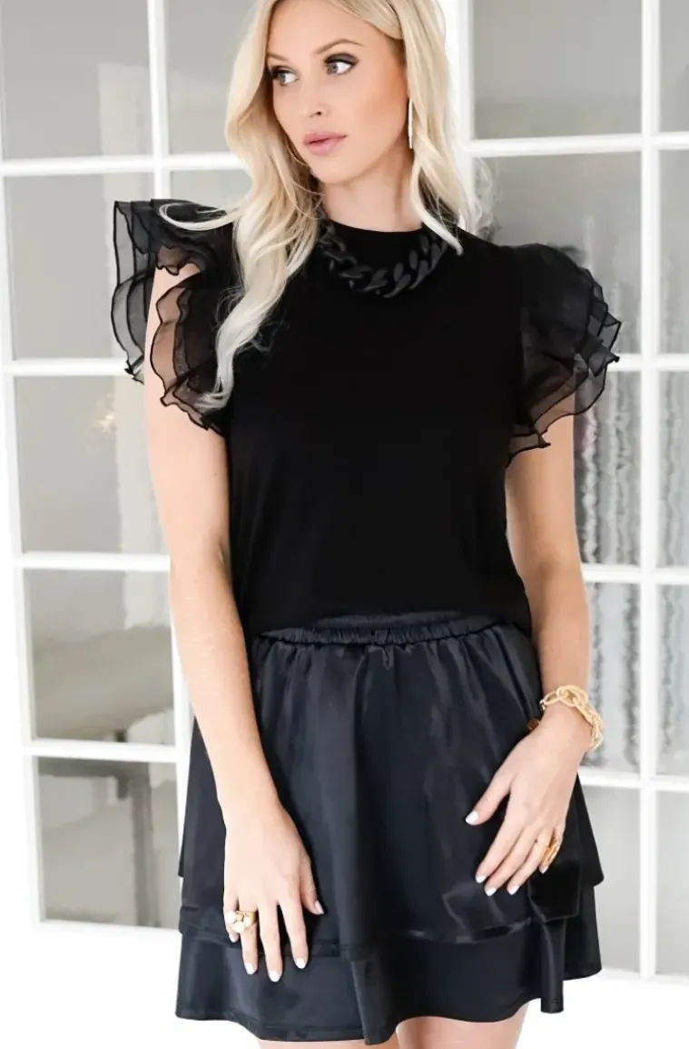 Blond Hour - Drama Skirt - Black