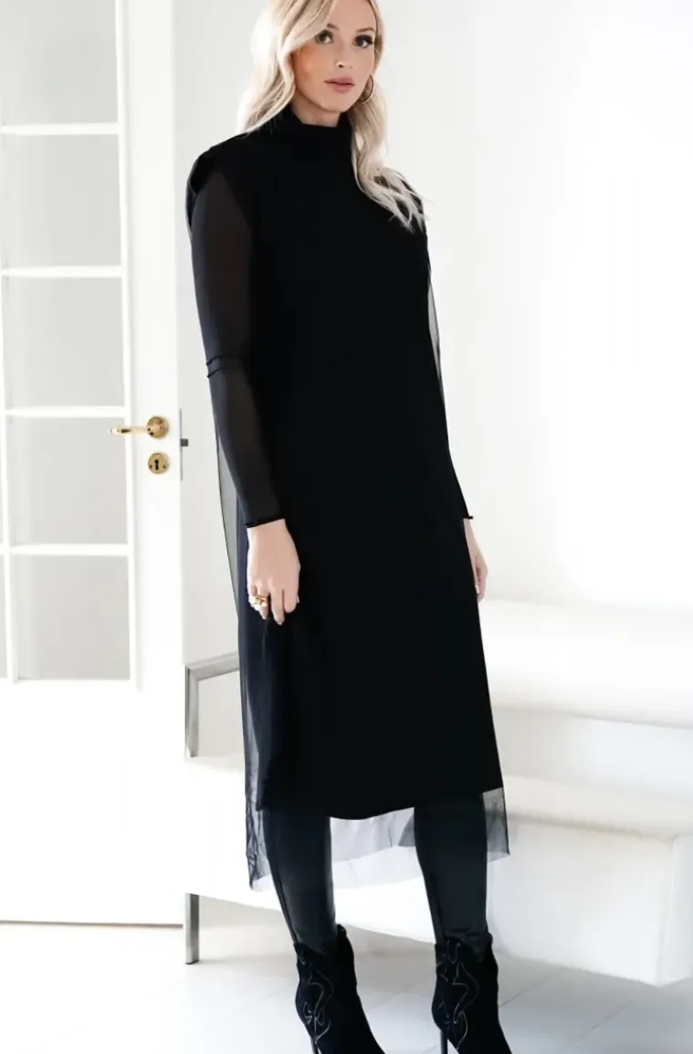 Blond Hour - Escape Vest Dress - Black
