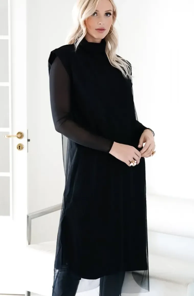 Blond Hour - Escape Vest Dress - Black