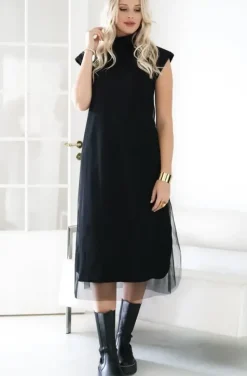 Blond Hour - Escape Vest Dress - Black