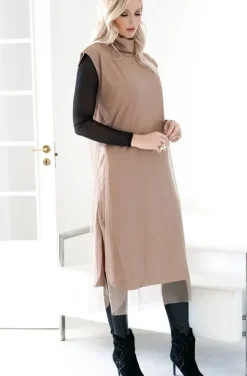 Blond Hour - Escape Vest Dress - Taupe