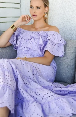 Blond Hour - Formentera Maxidress Offshoulder - Lavender