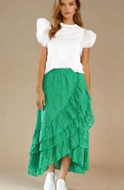 Blond Hour - Ibiza Maxi Skirt - Vibrant Green