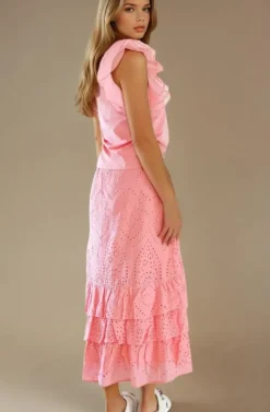 Blond Hour - Ibiza Maxi Skirt - Coral