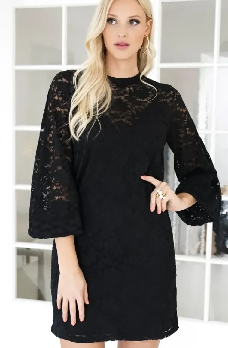 Blond Hour - Mist dress lace - Black