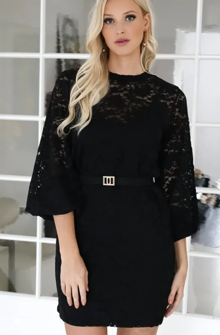Blond Hour - Mist dress lace - Black