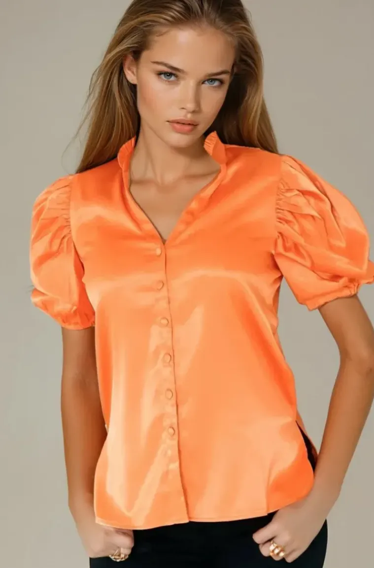 Blond Hour - Mizzle Blouse - Orange