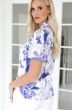 Blond Hour - Mizzle Blouse - Blue Bird