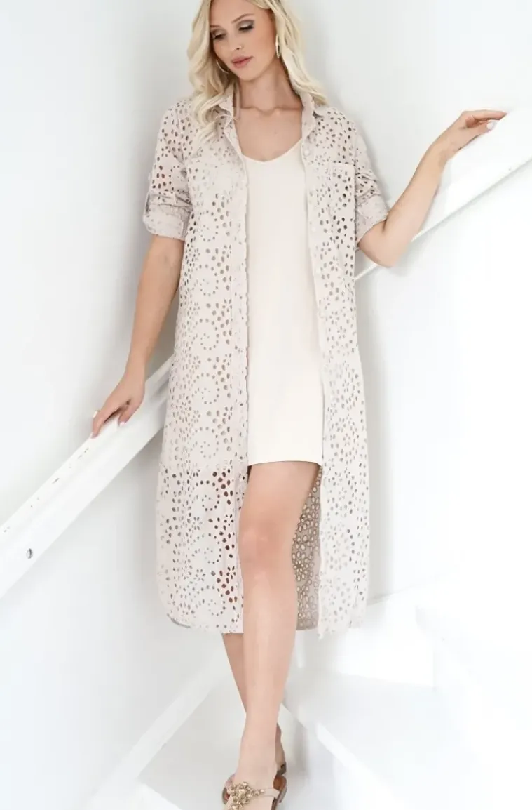 Blond Hour - Noble Shirt Dress Sand