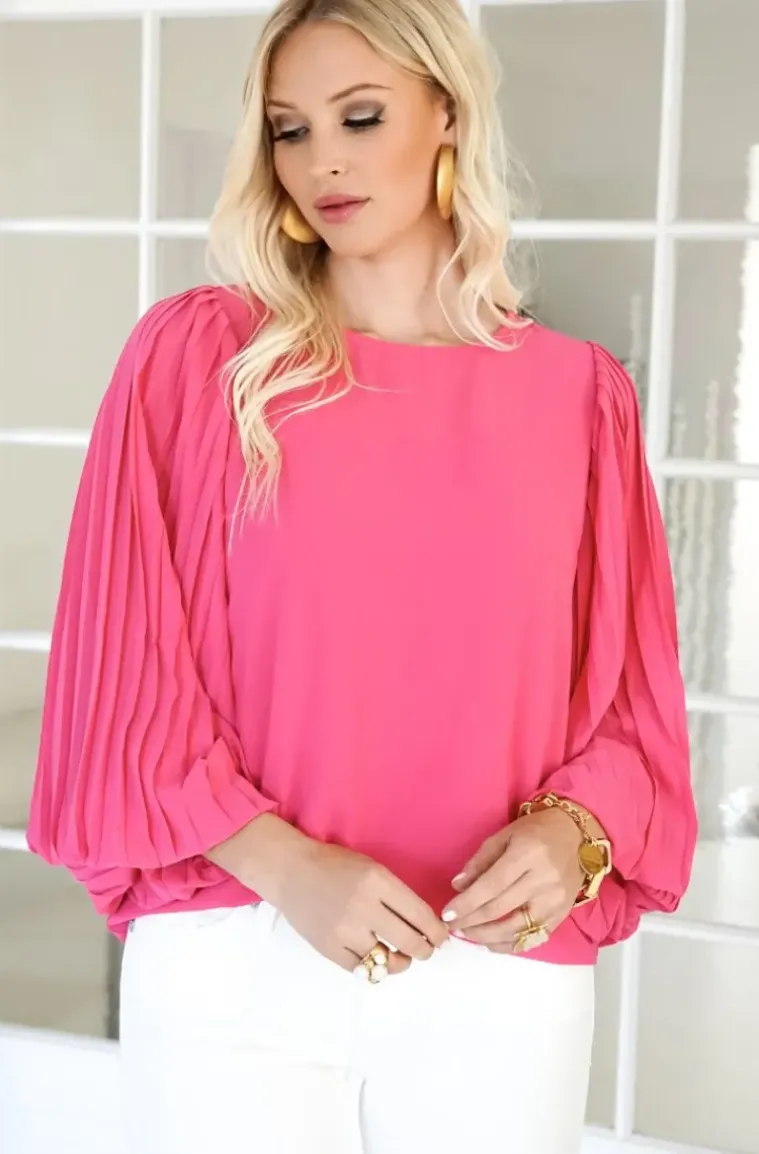 Blond Hour - Riviera Blouse - Cerise