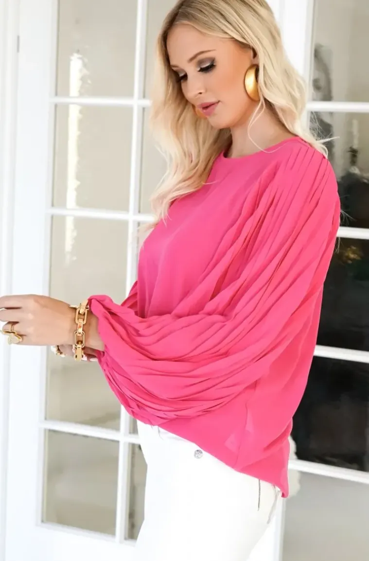 Blond Hour - Riviera Blouse - Cerise