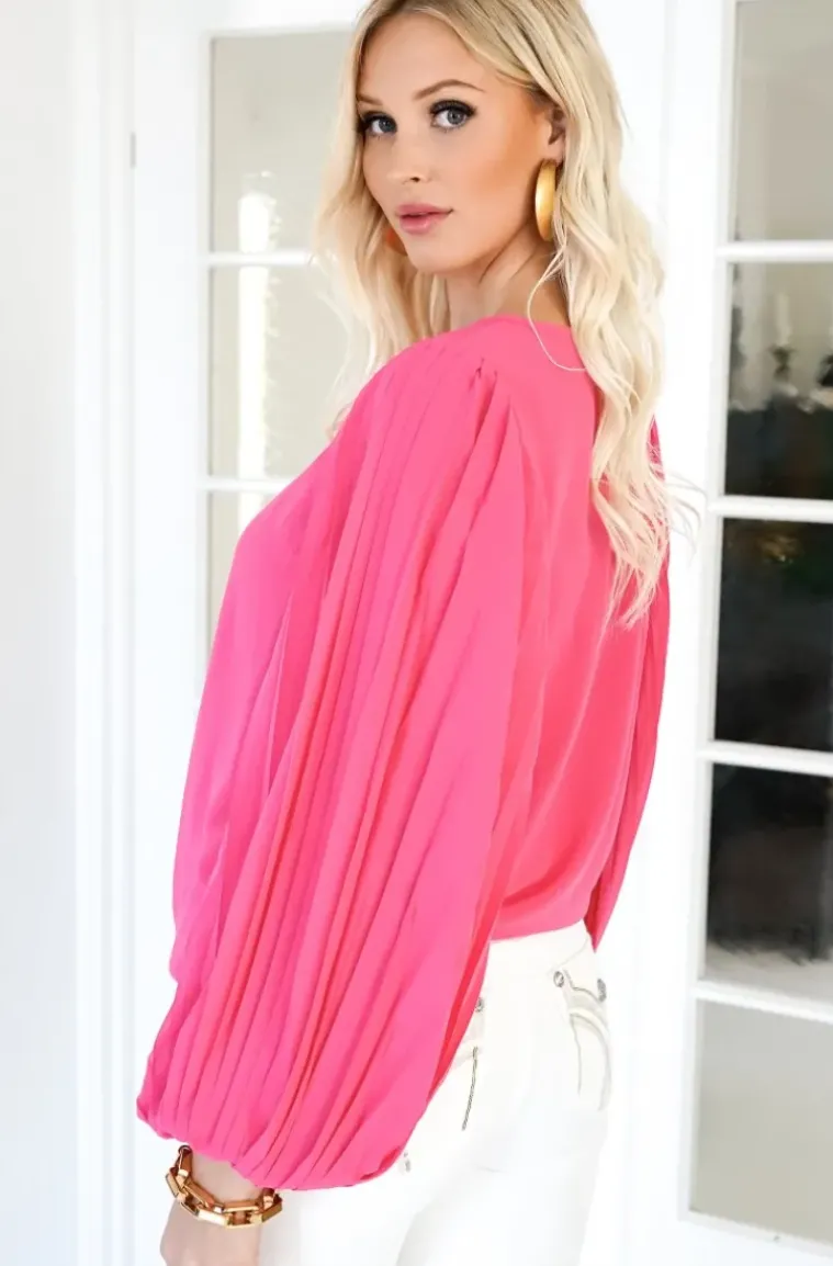 Blond Hour - Riviera Blouse - Cerise