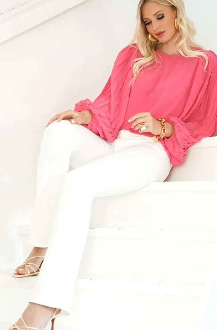 Blond Hour - Riviera Blouse - Cerise