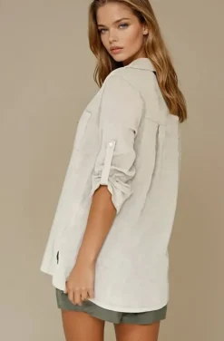 Blond Hour - Time Linen shirt - Sand
