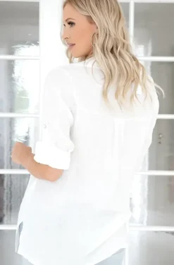Blond Hour - Time Linen shirt - White