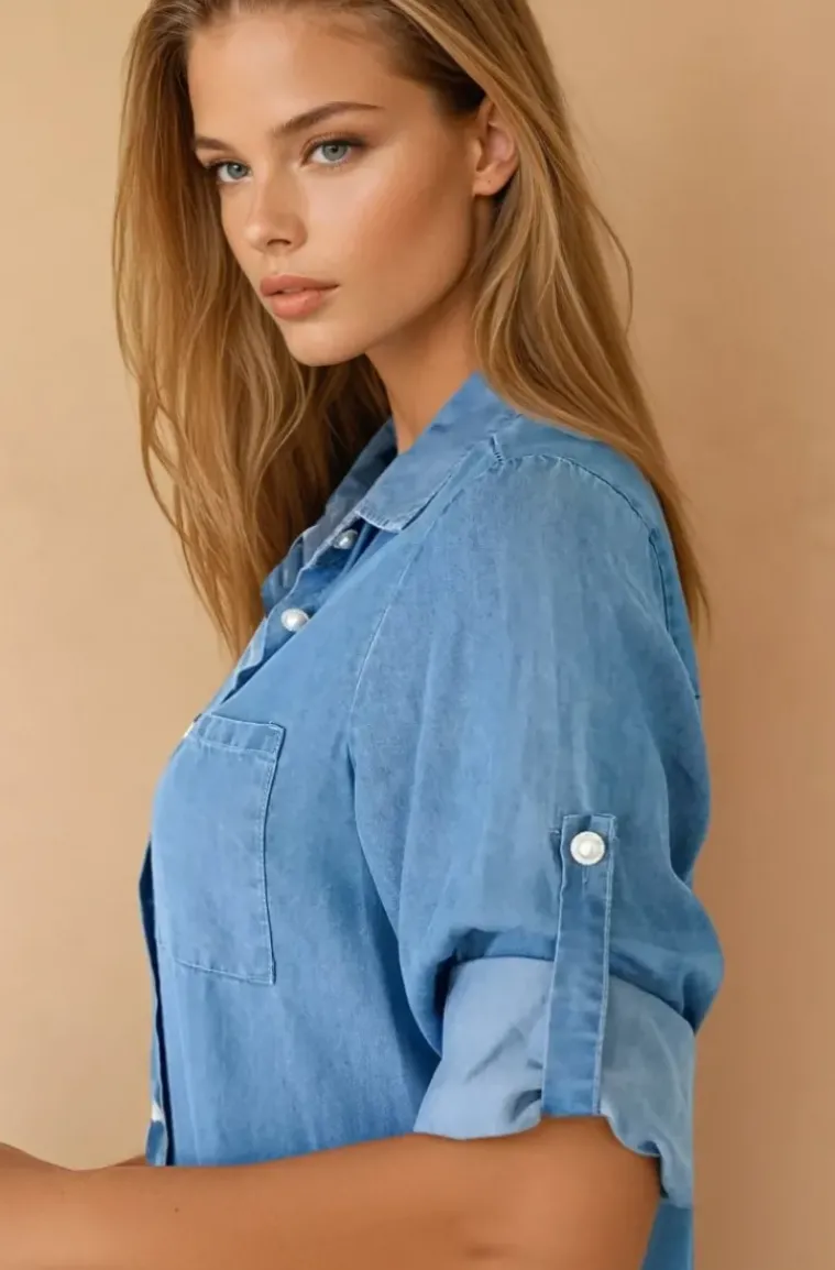 Blond Hour - Time shirt Dress - Denim