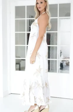 Blond Hour - Yasmine maxidress - White