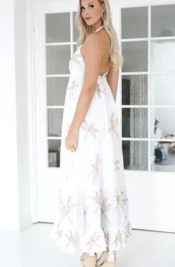 Blond Hour - Yasmine maxidress - White