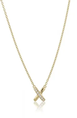 Carolina Gynning Jewelry - Cross My Heart Necklace Goldplated