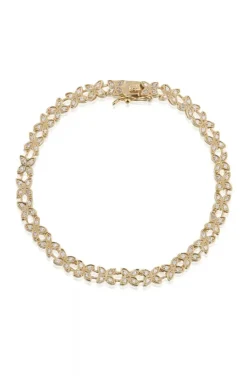 Carolina Gynning Jewelry - Sparkling Ellipse Bracelet Goldplated