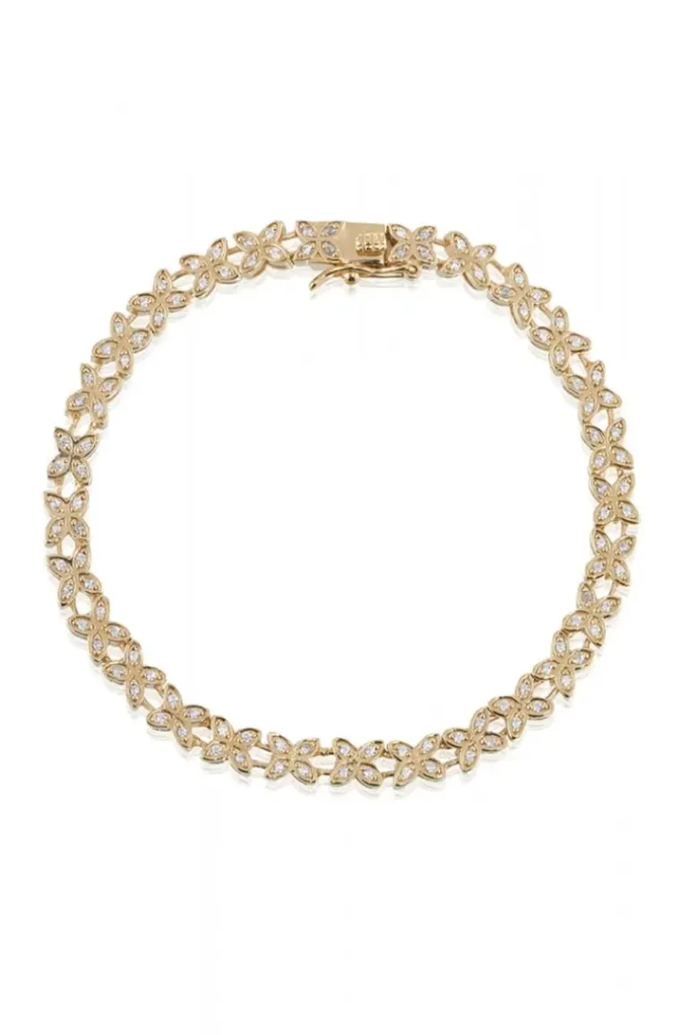 Carolina Gynning Jewelry - Sparkling Ellipse Bracelet Goldplated