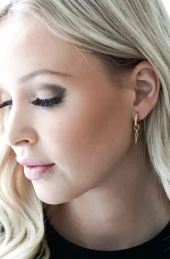 Carolina Gynning Jewelry - Spear of Life Creol Earrings Goldplated